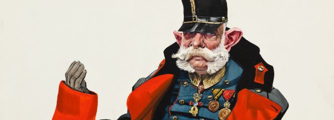 Caricature of Emperor Franz Josef