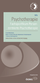 Cover &quot;Richtlinien für den Universitätslehrgang Personzentrierte Psychotherapie&quot;