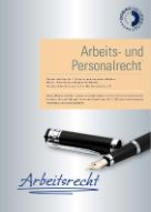 Cover Infoblatt &quot;Arbeits- und Personalrecht&quot;