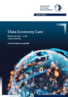 Cover Infoblatt &quot;Data Economy Law, LL.M.&quot;