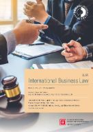 Cover Infoblatt &quot;International Business Law&quot;