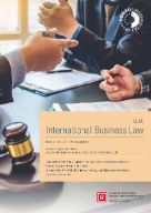 Cover Infoblatt "International Business Law"