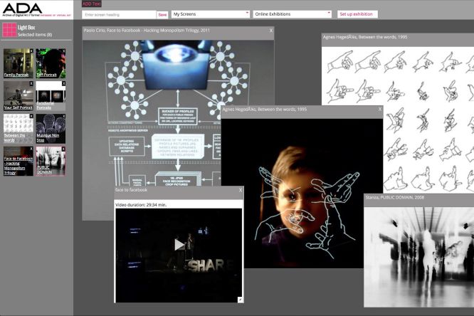 Archive of Digital Art, Screenshot