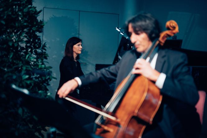 Music by Petra Mayerhofer, piano and Taner Türker, violoncello