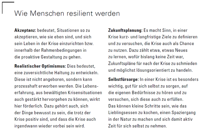 Was Menschen resilient macht