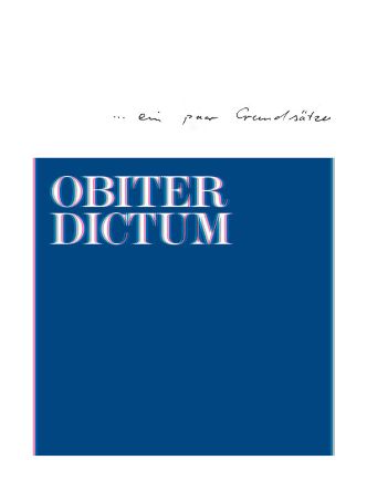 Bild 3 - OBITER DICTUM