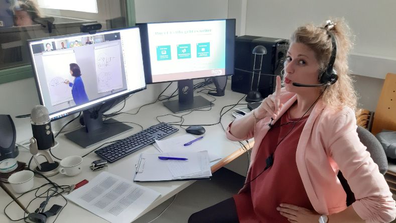 Sprechtraining mit Professorin Ingrid Amon - Alumni-Tag 2020