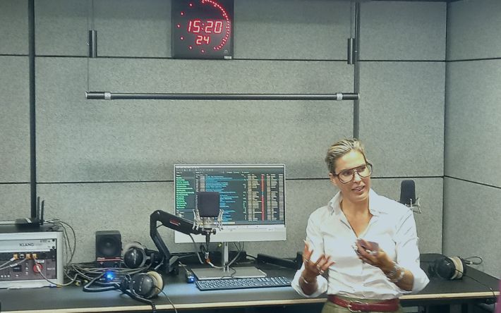 Elke Rock im Ö3 Studio