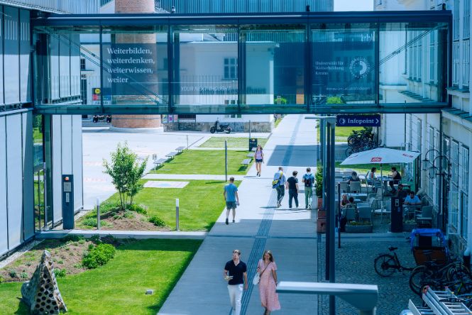 Studierende am Campus Krems