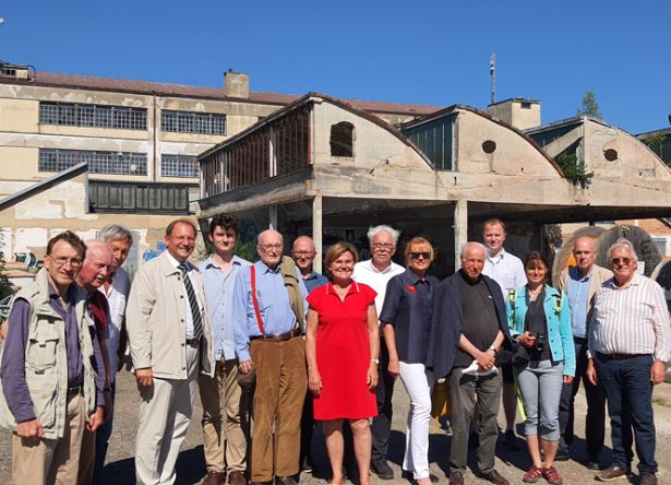 Besichtigung Bobbin-Fabrik Gruppenfoto