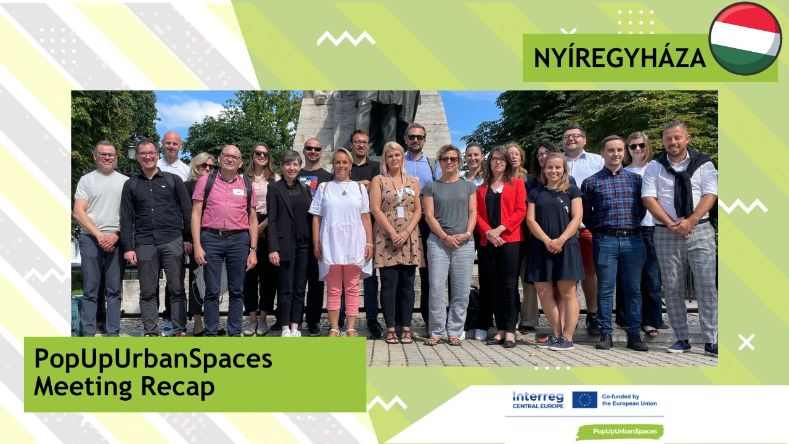 Gruppenbild der Projektpartner von PopUpUrbanSpaces