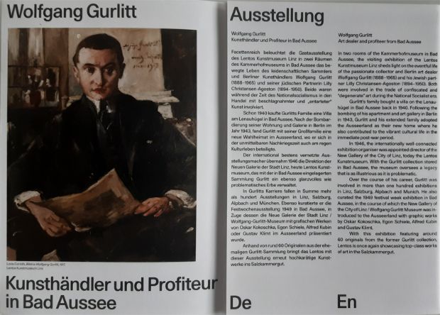 Bild eines Artikels, links Bild eines Mannes, rechts Schrift