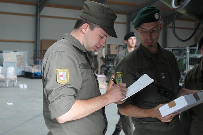 Depot-Errichtung und Inventarisierung