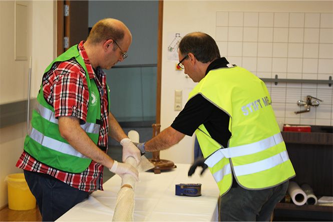 Verpacken und Bergen