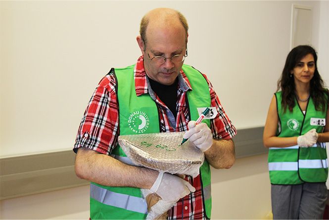 Verpacken und Bergen