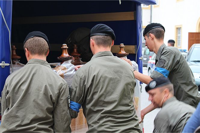 Verpacken und Bergen
