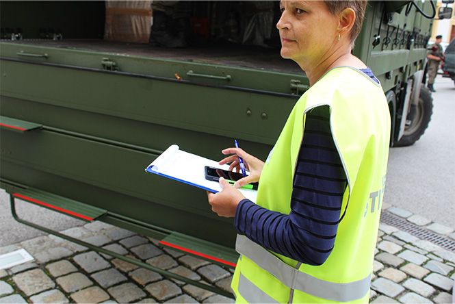 Verpacken und Bergen