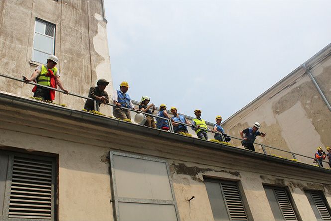 Brandsimulation im Archiv und Evakuierung