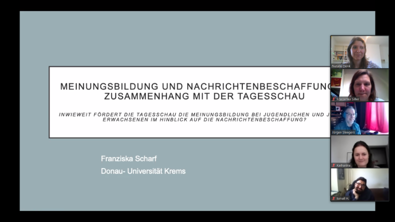 Screenshot Master-Thesis Defensio