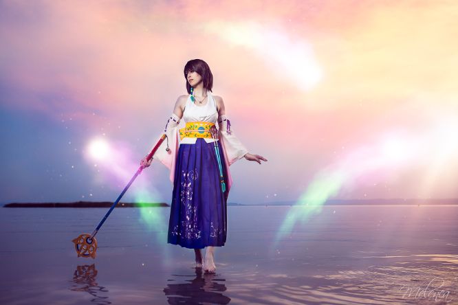 Sabaku cosplays Yuna aus Final Fantasy X