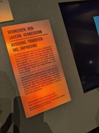 Infotafel im Technischen Museum über das Forschungsprojekt