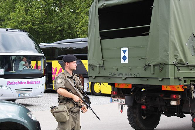 Transport to Birago barracks