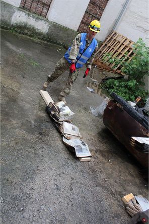 Simulation Fire in Archive and Evacuation 