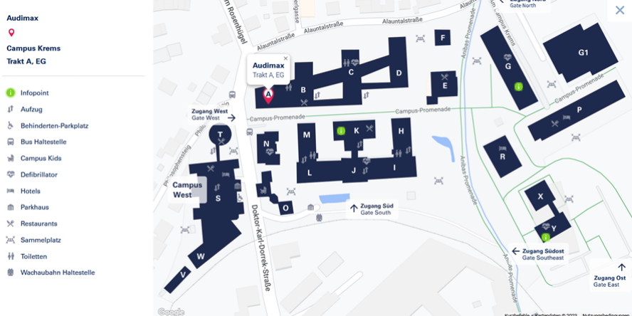 Lageplan Audimax