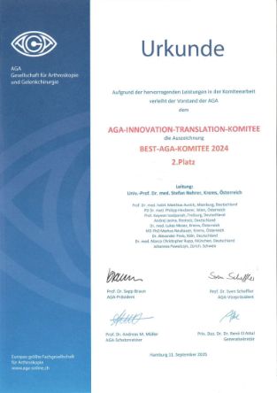 2. Platz Best AGA Komitee 2024