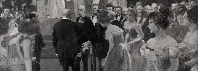 © Wilhelm Gause (Künstler), Ball der Stadt Wien, 1900, Wien Museum Inv.-Nr. 18408, CC BY 4.0, Foto: Birgit und Peter Kainz, Wien Museum (https://sammlung.wienmuseum.at/objekt/42975/) Ball der Stadt Wien