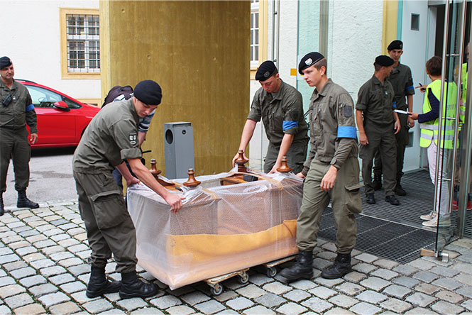 Verpacken und Bergen