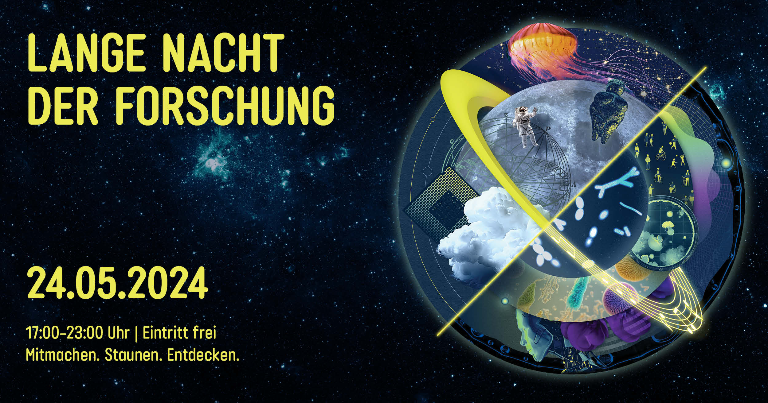 Keyvisual Lange Nacht der Forschung 2024