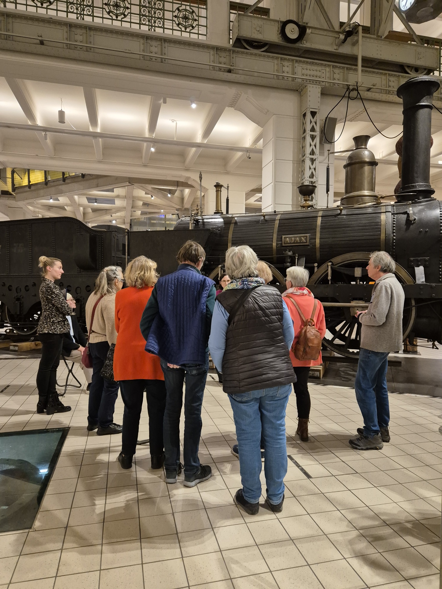 Gruppe im Technischen Museum