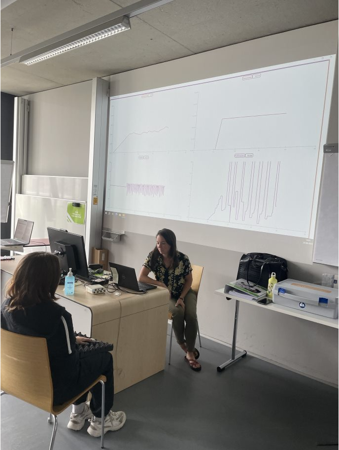 Teilnehmer*in bei Biofeedback