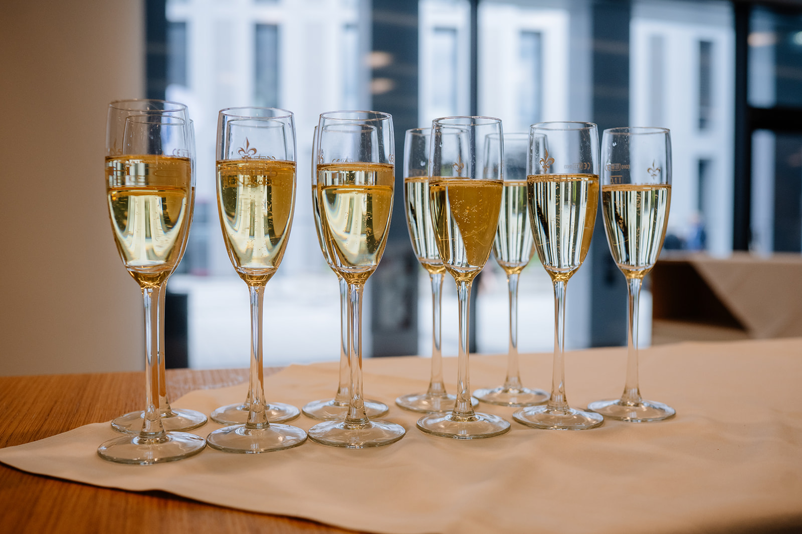 Graduierungsfeier Sekt