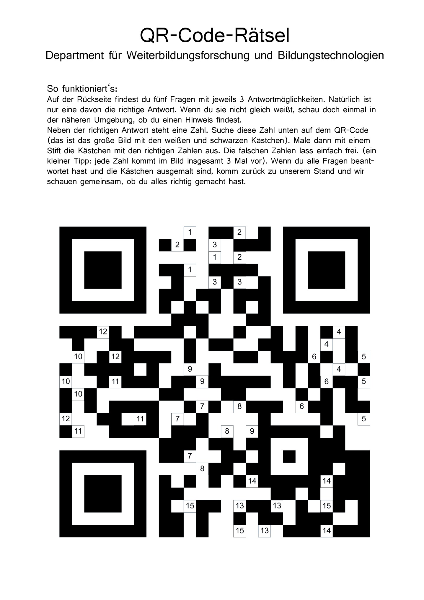QR Code Rätsel