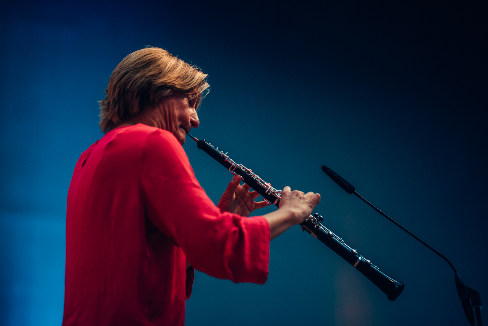 Cornelia Pesendorfer mit Oboe