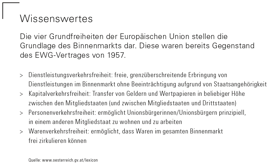 Vier Grundfreiheiten der EU