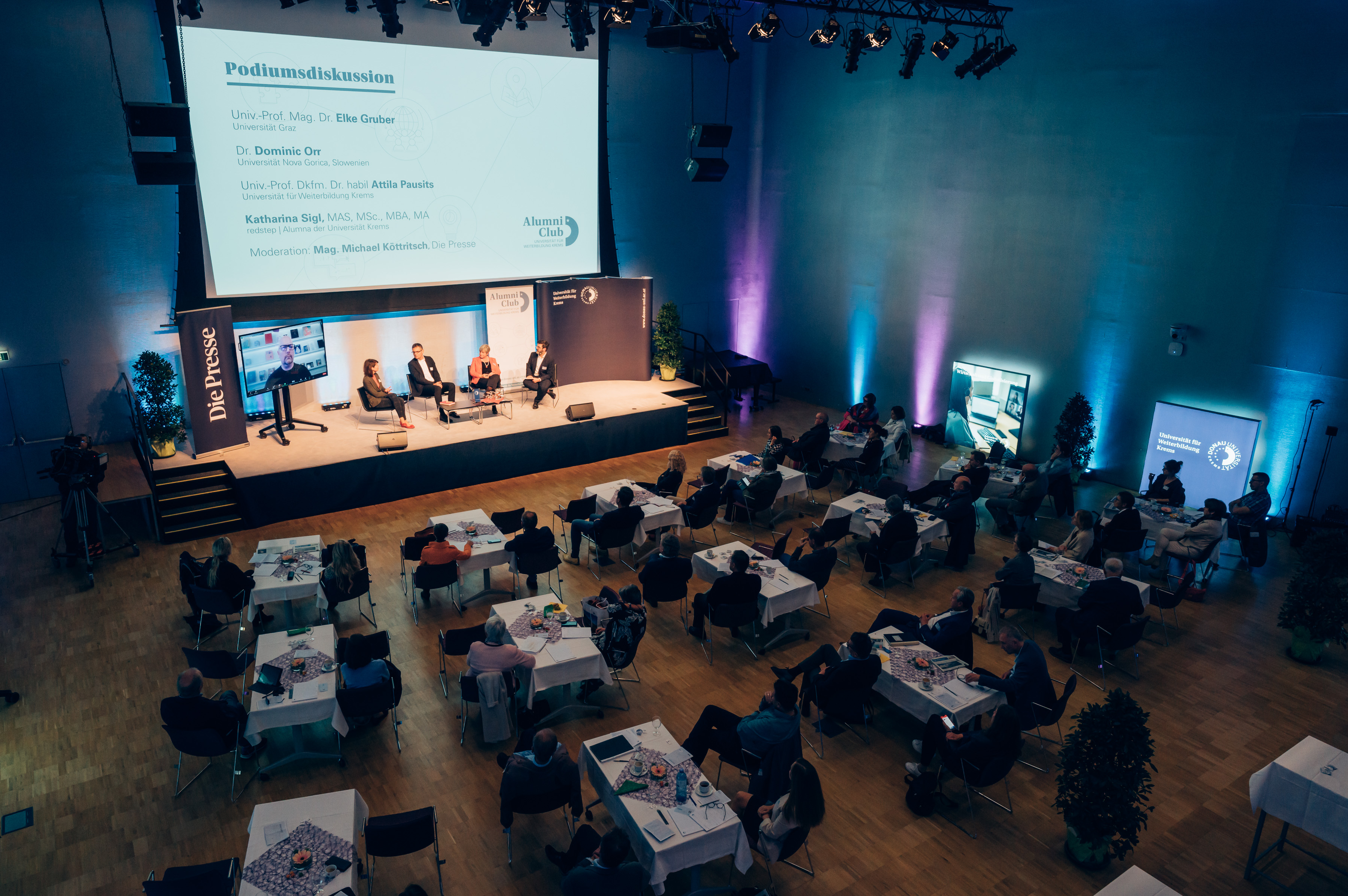 Saalansicht von oben