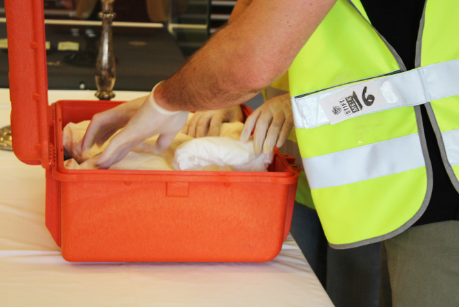 Verpacken und Bergen