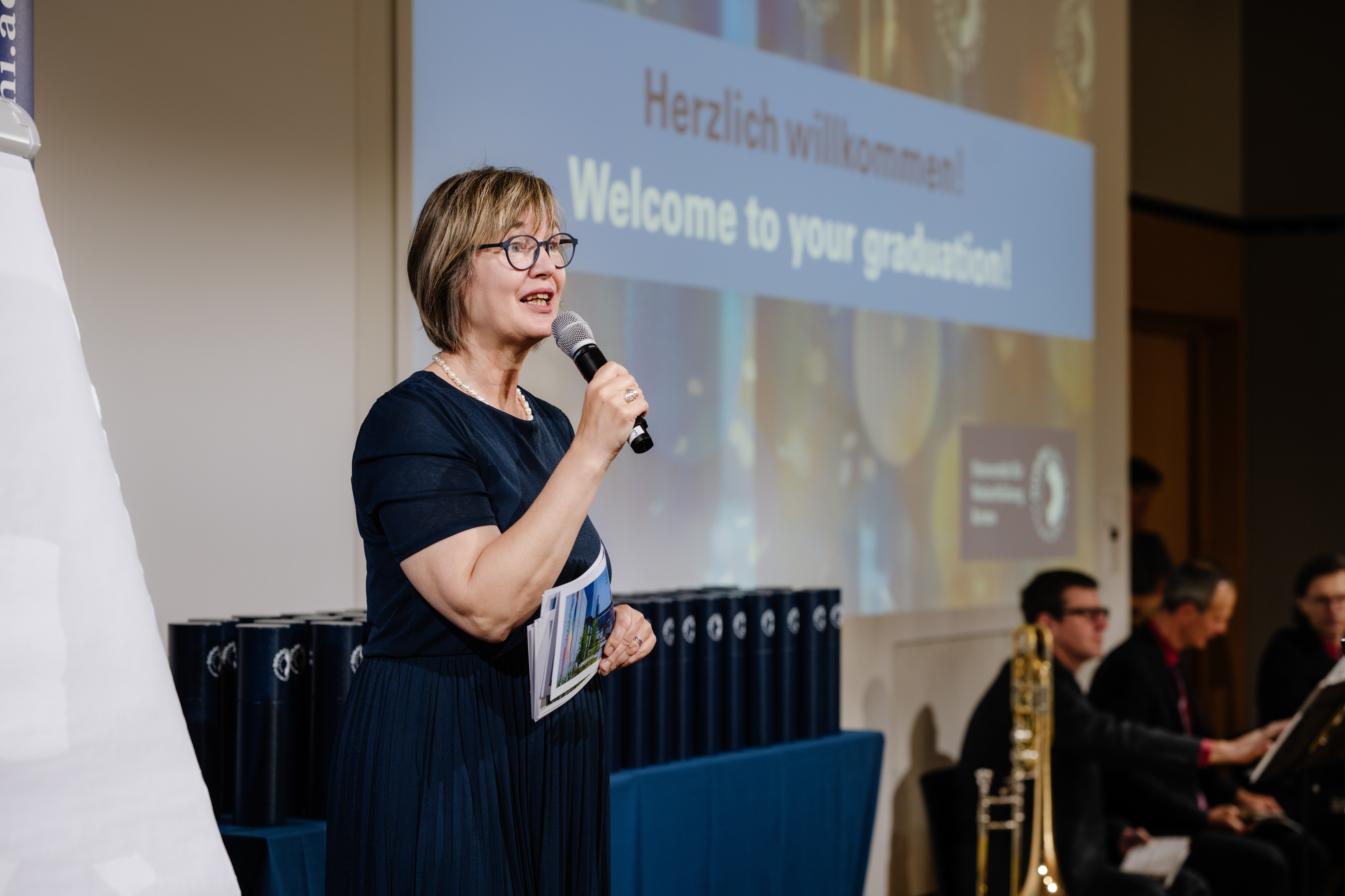 Graduierungsfeier Moderation