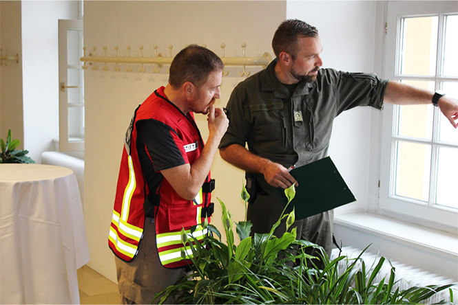 Briefing Evakuierungs-Szenario