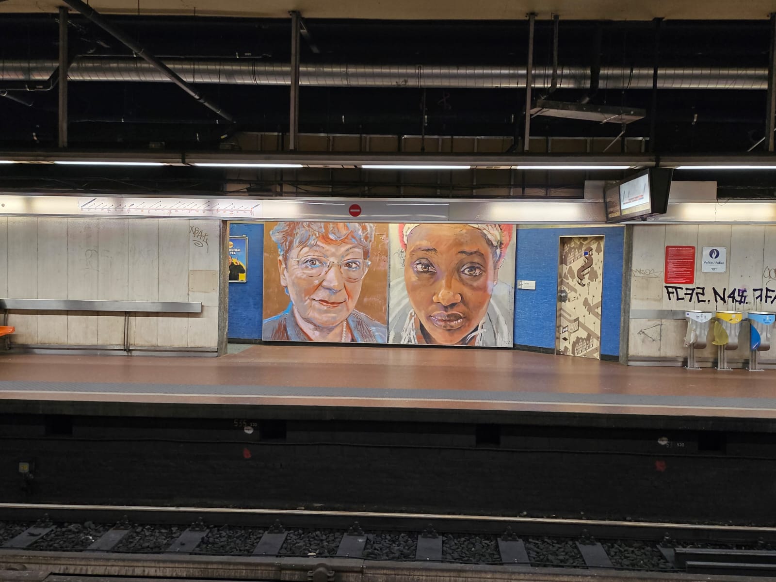 Studienreise nach Brüssel_Kunst in der UBahn
