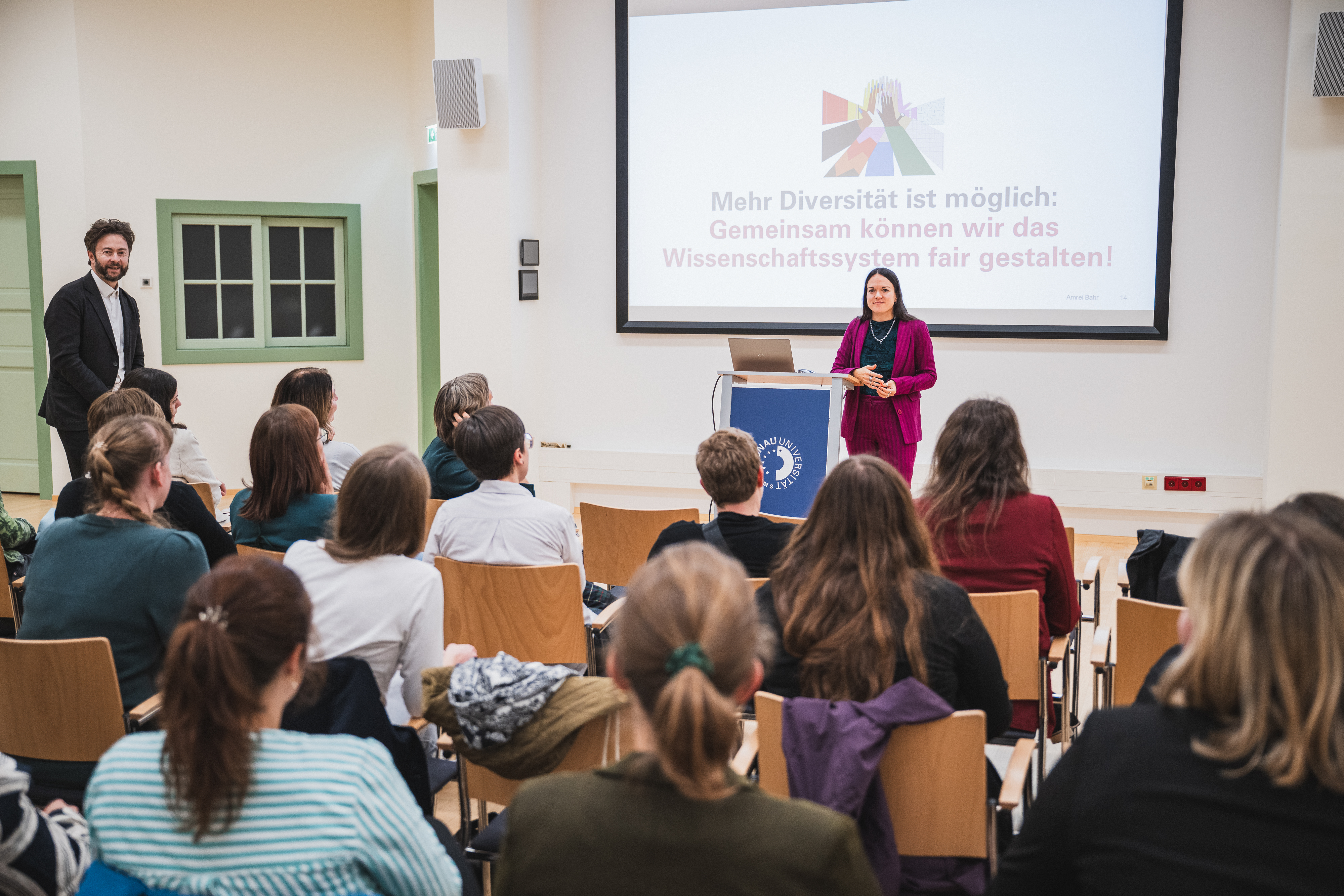 Abschlussveranstaltung KM3 Vortrag Bahr