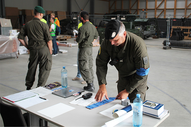 Depot-Errichtung und Inventarisierung