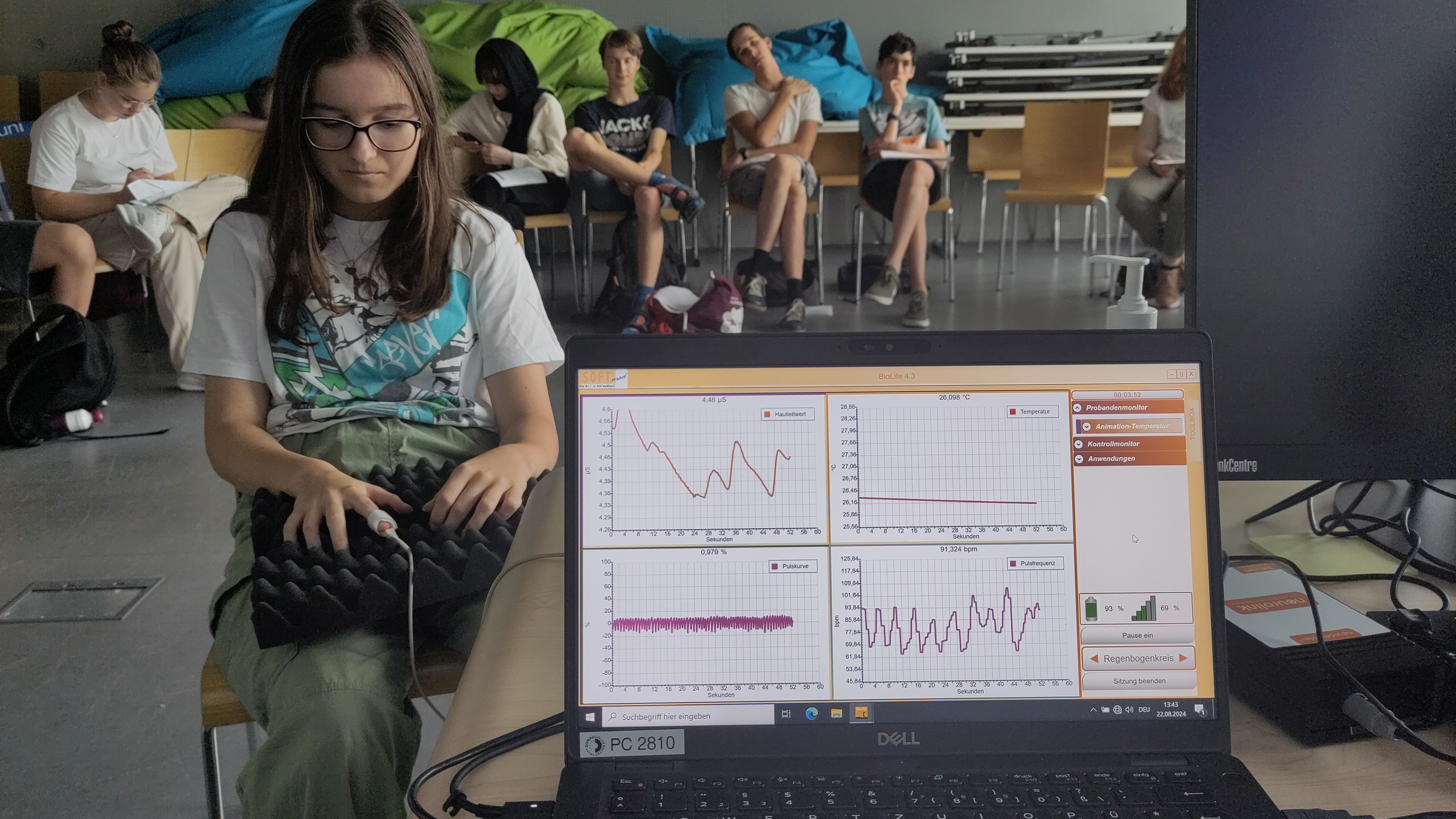 Biofeedback Testlauf