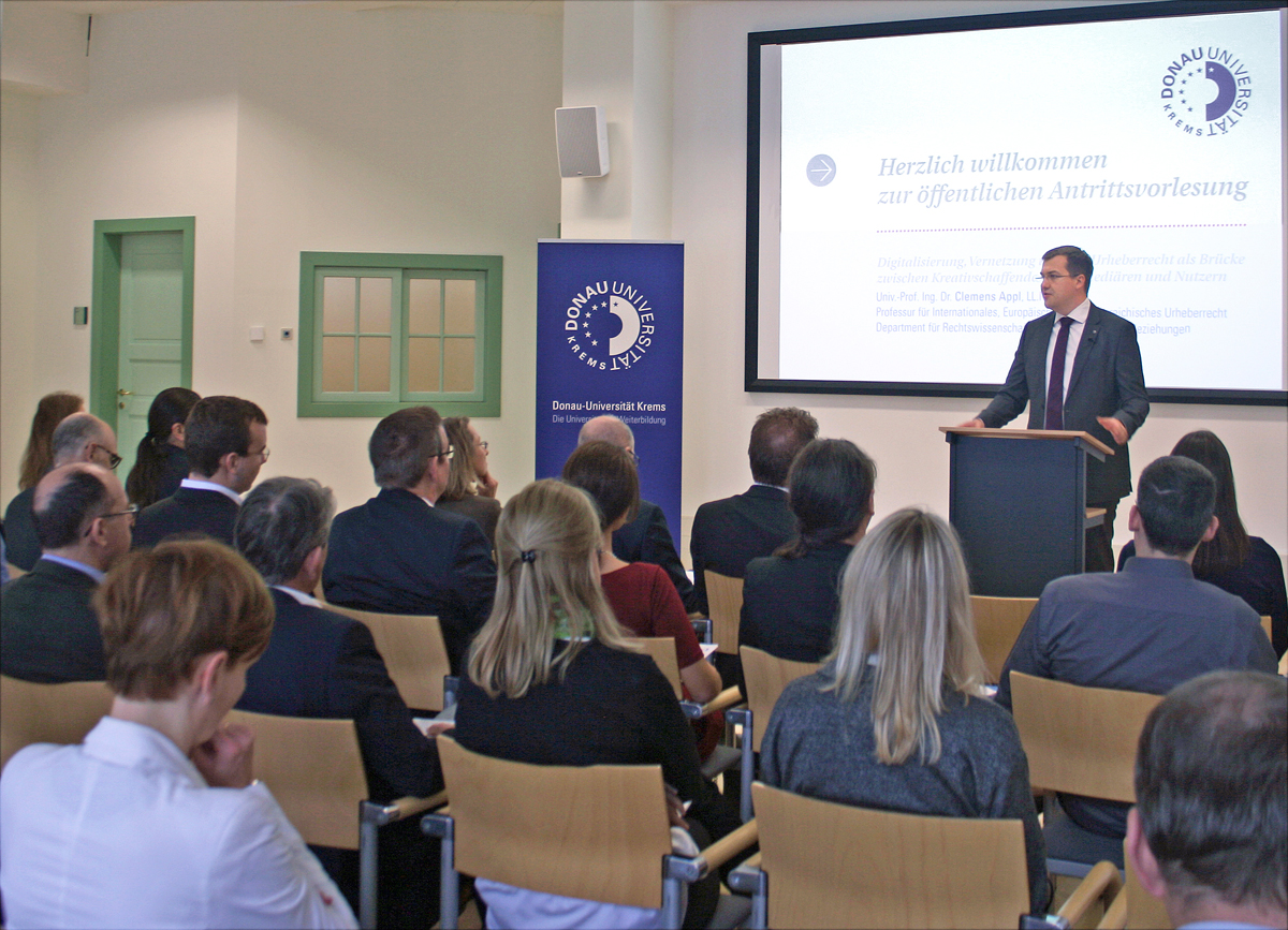 © Donau-Universität Krems Antrittsvorlesung Appl