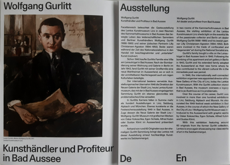 © Peter Strasser Photo of a book article, left picture of a man, right text