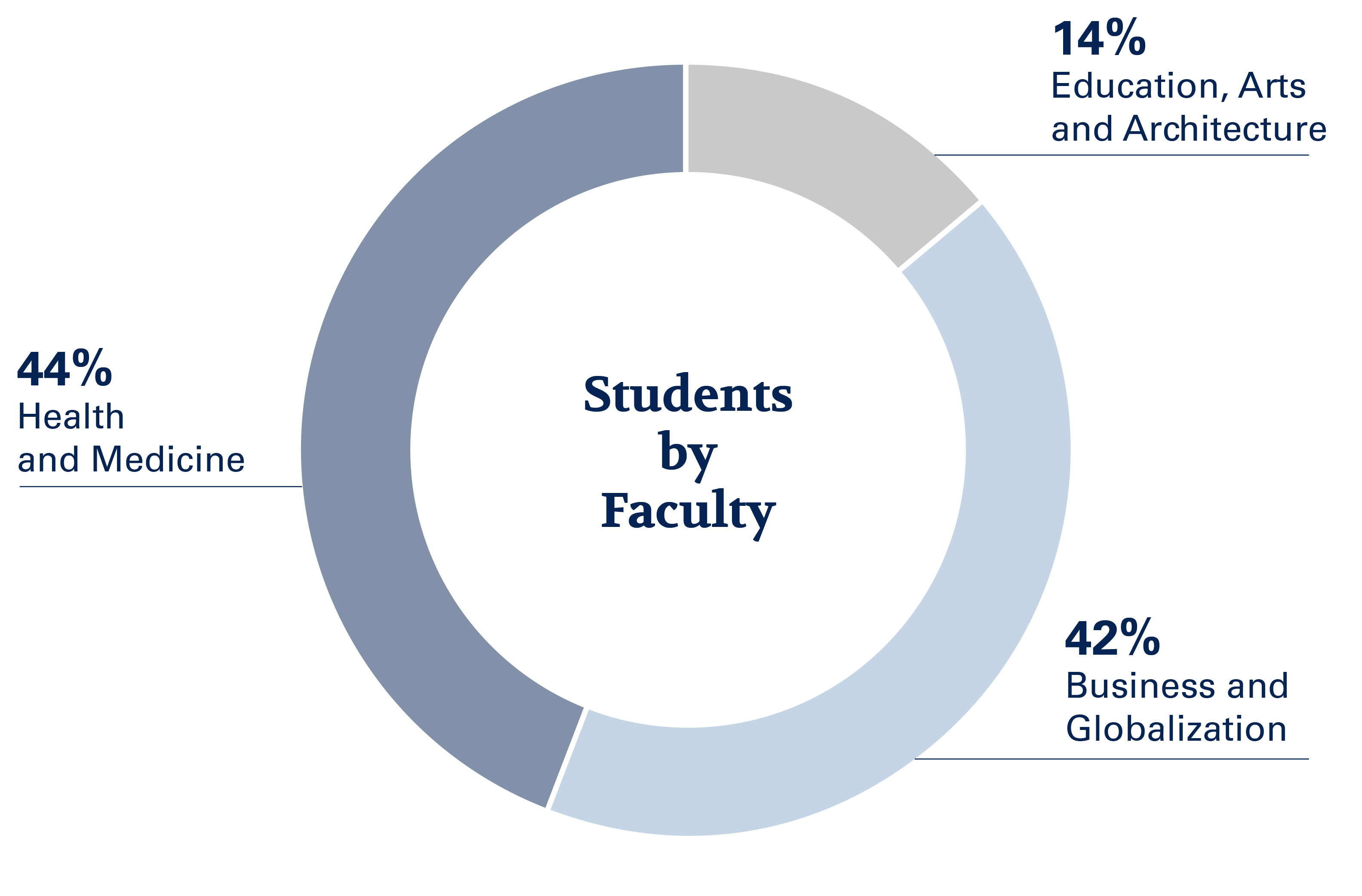 Students by faculty 2020