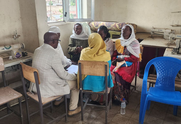 african people discussion in small groups